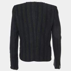 Isabel Marant Etoile Black Stripe Wool Blend Jacket S