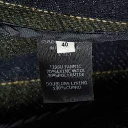Isabel Marant Etoile Black Stripe Wool Blend Jacket S