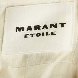 Pre Owned Isabel Marant Etoile White Printed Cotton Sleeveless Maxi Dress S