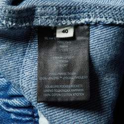 Isabel Marant Etoile Blue Denim Eliasticised Waist Shorts M