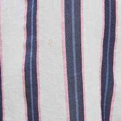 Isabel Marant Etoile White/Blue Stripe Cotton Blend Seenli Dress S