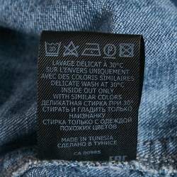 Pre Owned Isabel Marant Etoile Blue Washed Denim Mini Inaroa Dress M