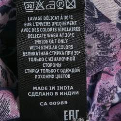Isabel Marant Etoile Purple/Multicolor Floral Print Cotton Top S