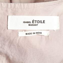 Isabel Marant Etoile Mauve Cotton Frilled Blouse L