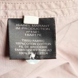 Isabel Marant Etoile Mauve Cotton Frilled Blouse L