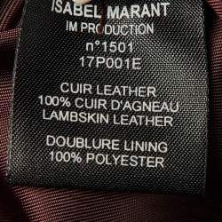 Isabel Marant Etoile White Leather Zip-Up Jacket XS