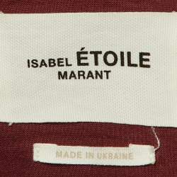 Isabel Marant Etoile Multicolor Patterned Wool Blend Oversized Jacket S