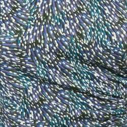 Isabel Marant Etoile Blue Jeldia Print Jersey Tie-Up Ruche Top XS