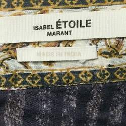 Isabel Marant Etoile Blue Floral Print Cotton Vega Mini Skirt XS