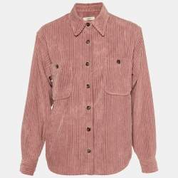 Isabel Marant Étoile Pink Corduroy Oversized Dexo Shirt S