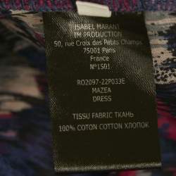 Isabel Marant Etoile Pink/Blue Abstract Print Maze Dress M