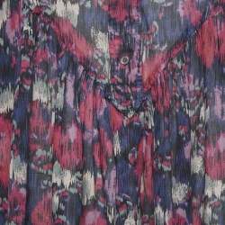 Isabel Marant Etoile Pink/Blue Abstract Print Maze Dress M