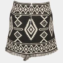 Pre Owned Isabel Marant Etoile Black Jacquard  Jiloa Mini skirt M