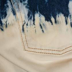 Isabel Marant Etoile Blue Tie-Dye Denim Skirt S