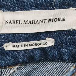 Isabel Marant Etoile Blue Tie-Dye Denim Skirt S