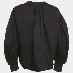 Pre Owned Isabel Marant Etoile Black Gabardine Oversized Blouse M