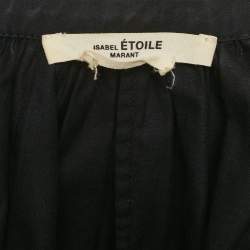 Pre Owned Isabel Marant Etoile Black Gabardine Oversized Blouse M