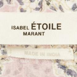Isabel Marant Etoile Purple Floral Print Cotton Loose Fit Shirt M