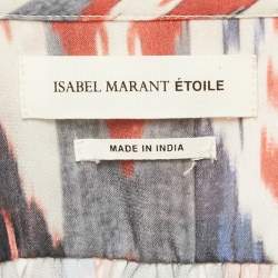 Isabel Marant Etoile Satin Print Sleeveless Top M