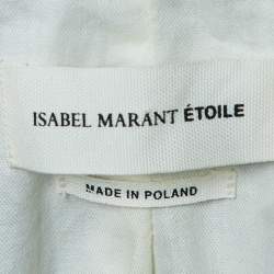 Isabel Marant Etoile Navy Blue Cotton Double Breasted Jacket S