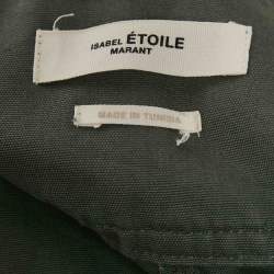 Isabel Marant Etoile Green Cotton Tapered Raluniae Trousers S