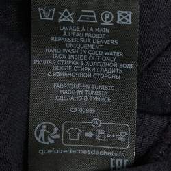 Isabel Marant Etoile Purple Logo Print Linen Knit Zewel T-Shirt M