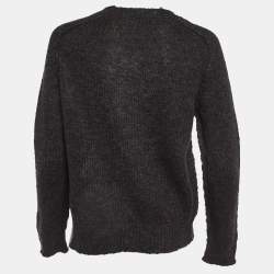 Pre Owned Isabel Marant Etoile Dark Blue Mohair & Wool Distressed Sweater M