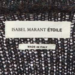 Pre Owned Isabel Marant Etoile Dark Blue Mohair & Wool Distressed Sweater M