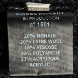 Pre Owned Isabel Marant Etoile Dark Blue Mohair & Wool Distressed Sweater M