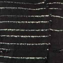 Pre Owned Isabel Marant Etoile Black Striped Cotton Button Front Cardigan S