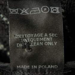 Pre Owned Isabel Marant Etoile Black Striped Cotton Button Front Cardigan S