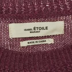 Pre Owned Isabel Marant Etoile Mauve Cotton Knit Sweater S