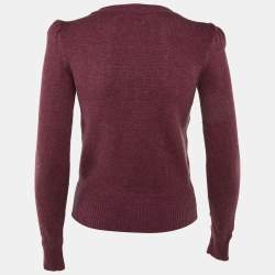 Pre Owned Isabel Marant Etoile Mauve Cotton Knit Sweater S