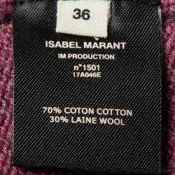 Pre Owned Isabel Marant Etoile Mauve Cotton Knit Sweater S