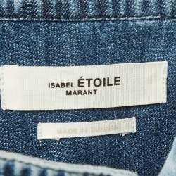 Pre Owned Isabel Marant Etoile Blue Washed Denim Mini Dress S