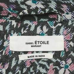 Pre Owned Isabel Marant Étoile Green Printed Crepe Midi Dress