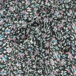 Pre Owned Isabel Marant Étoile Green Printed Crepe Midi Dress