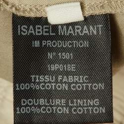 Pre Owned Isabel Marant Étoile Beige Cotton Smocked Skirt S