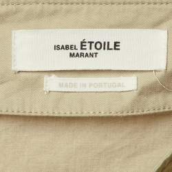 Pre Owned Isabel Marant Étoile Beige Cotton Smocked Skirt S