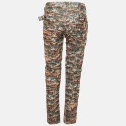 Pre Owned بنطلون كورديوري مطبوع متعدد الألوان إيزابيل مارنت إيتوال بيري مقاس متوسط - ميديم
