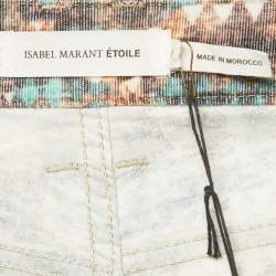 Pre Owned بنطلون كورديوري مطبوع متعدد الألوان إيزابيل مارنت إيتوال بيري مقاس متوسط - ميديم