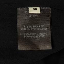 Pre Owned Isabel Marant Etoile Black Crepe Wrap Around Midi Dress S 