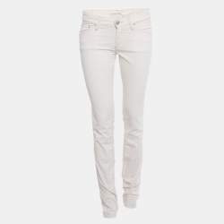 Pre Owned Isabel Marant Etoile Pink Corduroy Skinny Fit Jeans M