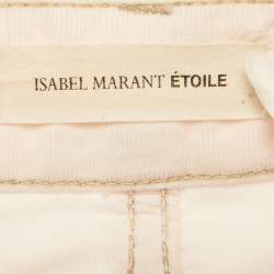 Pre Owned Isabel Marant Etoile Pink Corduroy Skinny Fit Jeans M