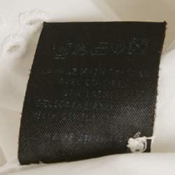 Pre Owned Isabel Marant Étoile White Broderie Anglaise Cotton Ruffled Blouse M