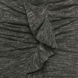 مملوكة مسبقًا تنورة إيزابيل مارانت إيتوال رمادية تريكو بكشكشة مقاس متوسط