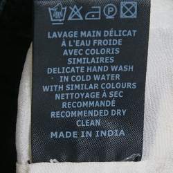 Pre Owned Isabel Marant Etoile White Windowpane Silk Skirt S