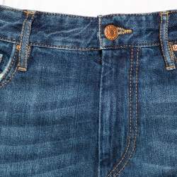 Isabel Marant Étoile Blue Denim Distressed Trim Detailed Jeans M