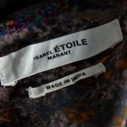 Isabel Marant Etoile Multicolored Printed Ruched Dress XS