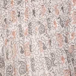 Pre Owned Isabel Marant Etoile Pale Pink Printed Vega High Neck Blouse M